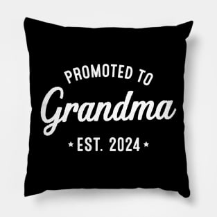 New Grandma - Promoted to grandma est. 2024 Pillow