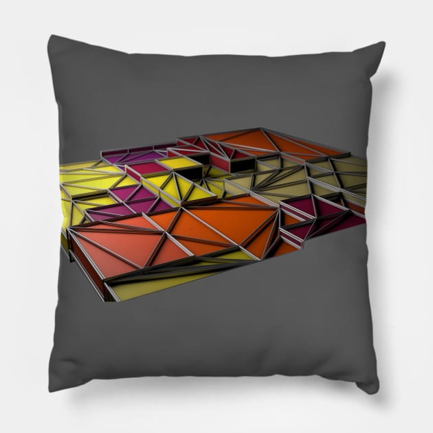 3d cage Pillow by kuts