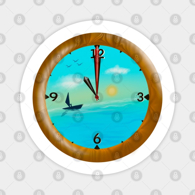 Clock Magnet by Pojn