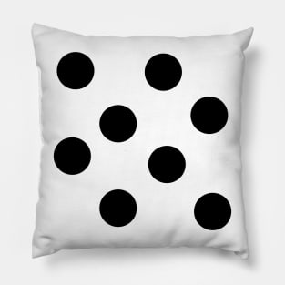 Black Polka Dots Pillow