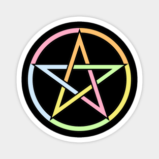 Pastel Pentagram Pentacle Magnet