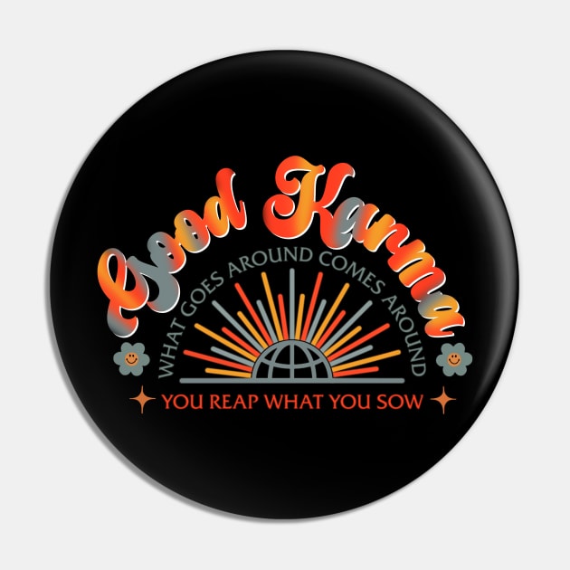 Good Karma, Positive Vibrations, and Vintage Good Vibes Pin by Dezinesbyem Designs