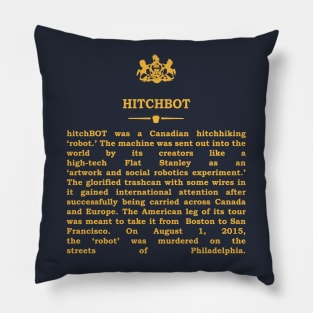 Real Historical Philadelphia - Hitchbot Pillow