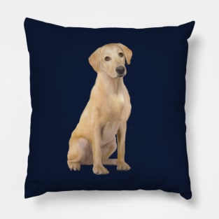 A Yellow Labrador Retriever - Just the Dog Pillow