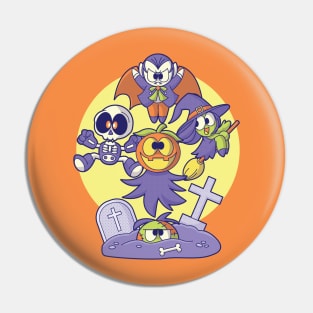 Spooky Halloween Ghoulies Pin