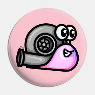 Turbo Snail V1 - Whimsy Vibes Pin