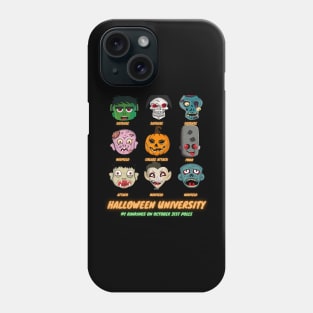 Halloween University  Lacrosse Starting Line-Up T-Shirt Phone Case