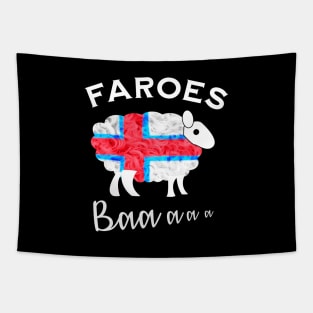 Faroes Flag Sheep Tapestry