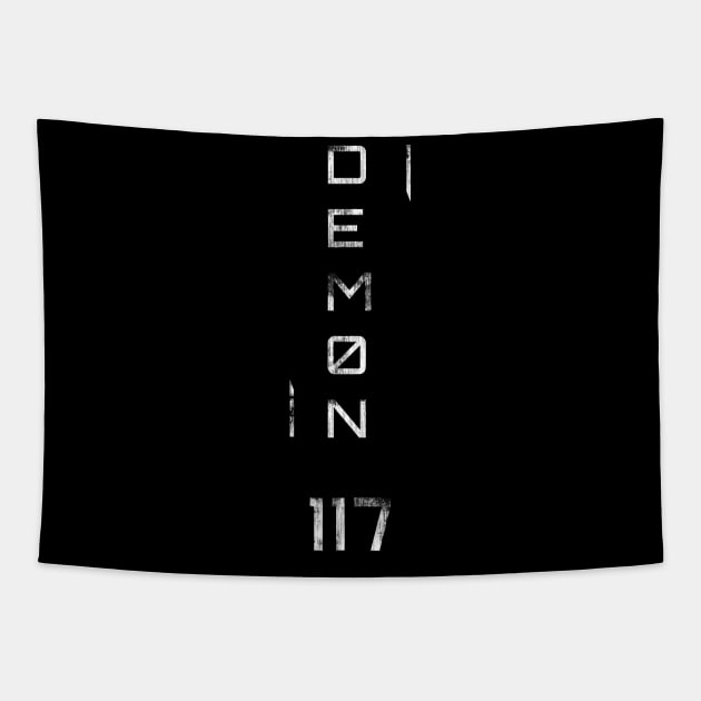 Minimalist Halo Demon 117 Tapestry by OreFather