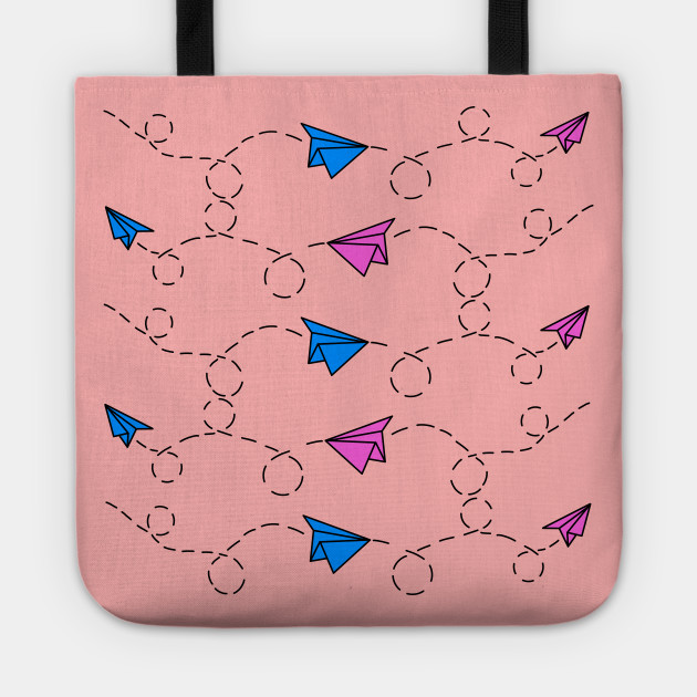 Pink and Blue Paper Planes