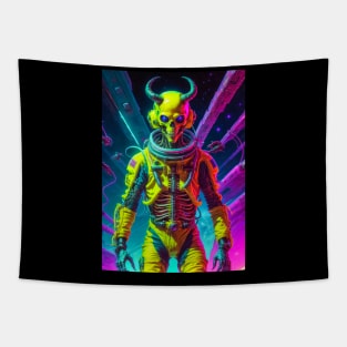 Vaporwave Skull Design Tapestry