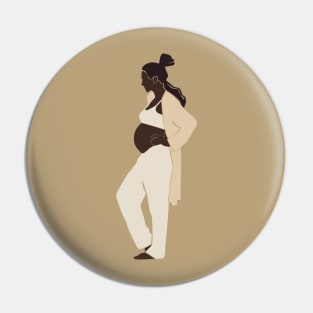 Abstract pregnant vector mother modern Illustration Pin