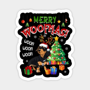 Dachshund Merry Woofmas Awesome Christmas Magnet