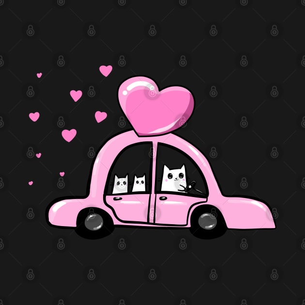 Valentine Drive! by KilkennyCat Art