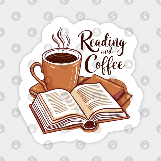 Book Fuelled by Coffee. Magnet by SR8891