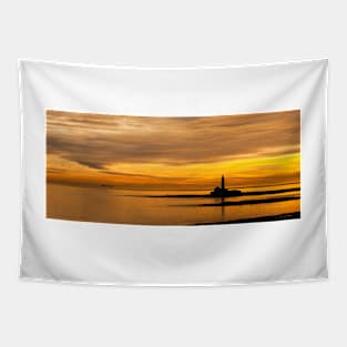 Liquid Gold Sunset Tapestry