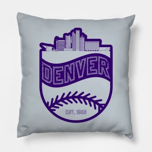 Denver Baseball 02 Pillow