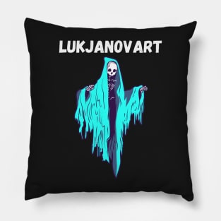 LukjanovArt Death Fan Art Merch Pillow