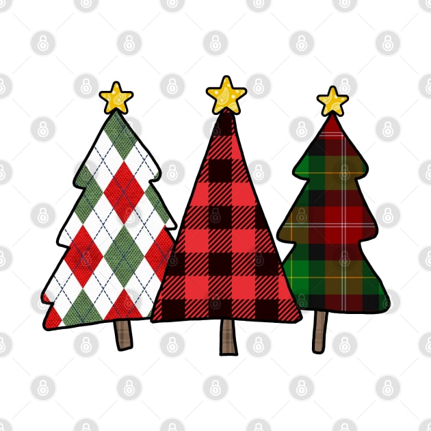 Plaid Christmas Trees by Aeriskate