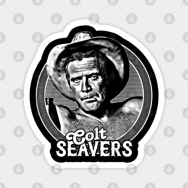 Colt Seavers - 80s Retro Design Magnet by DankFutura