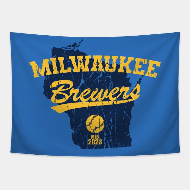 Milwaukee, Wisconsin - The Brew Crew - 2023 Tapestry by Nagorniak