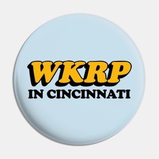 WKRP In Cincinnati Vintage Tribute Logo Design Pin