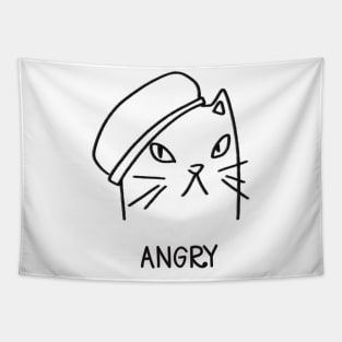 Angry Cat...Funny moody cat design Tapestry