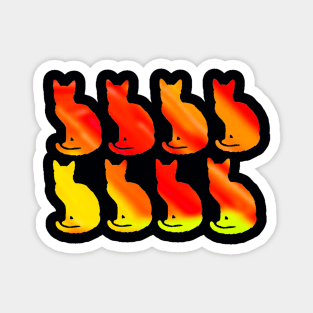 Fiery Kittens Magnet