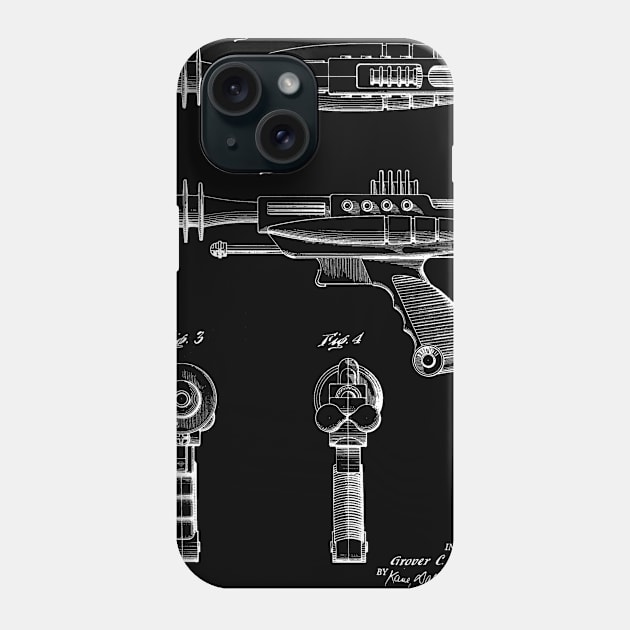 Toy Pistol Vintage Patent Hand Drawing Phone Case by TheYoungDesigns