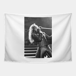 Joey Tempest BW Photograph Tapestry