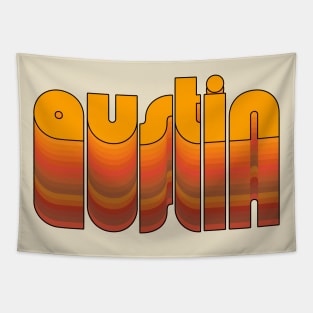 Austin Texas Pride Retro Style Represent Tapestry