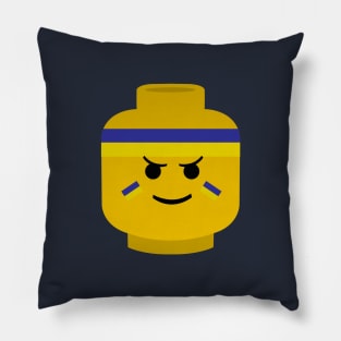 Lego head Slava Ukraine Pillow