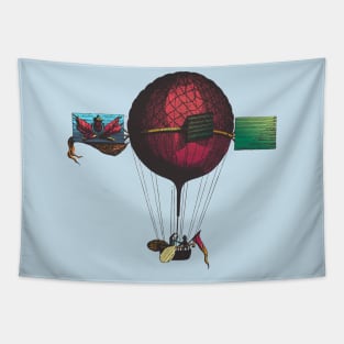 Red Flying Machine Tapestry