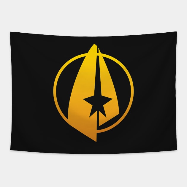 Treksphere Gold Logo Tapestry by Treksphere