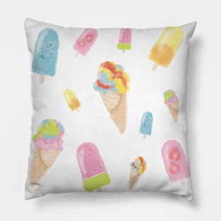 Bright Rainbow Ice Cream Pillow