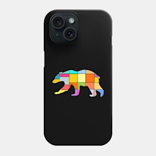 Abstract colorful bear Phone Case