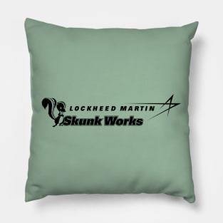 Lockheed Martin Skunk Works Logo (black) Pillow