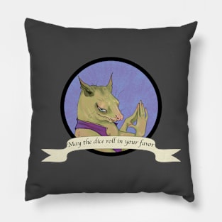 May The Dice Roll in Your Favor - Goblin Pillow