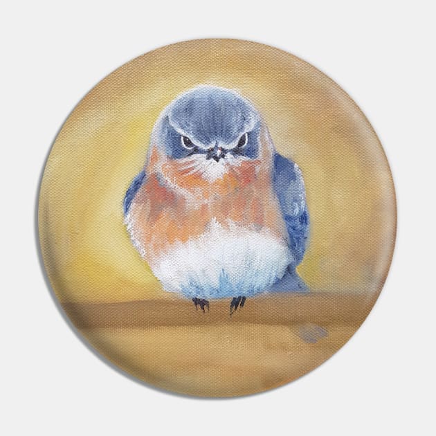 Eastern Bluebird painting Pin by EmilyBickell