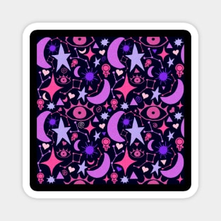 Witchy Pattern Magnet