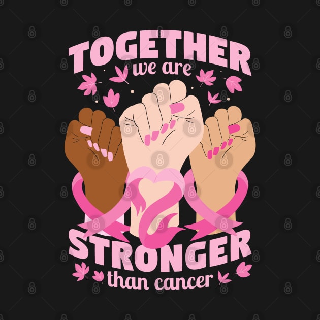 Stronger Together hands Breast Cancer Awareness Support by Krishnansh W.