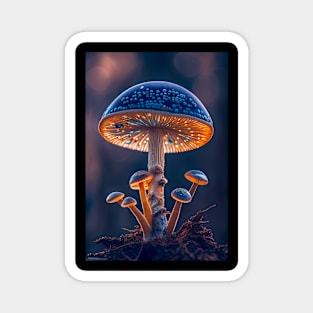 Mushroom Forest Calm Tranquil Nature Peaceful Season Outdoors Magnet