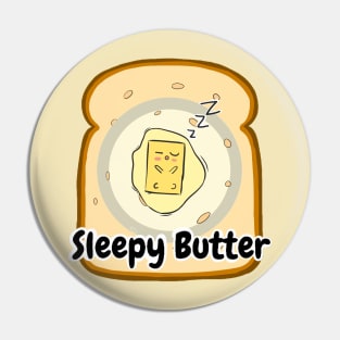 Sleepy Cute Butter Pin