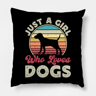 Just A Girl Who Loves DOg Training T shirt For Women T-Shirt T-Shirt Pillow