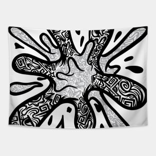 Ink Doodle Water Tapestry