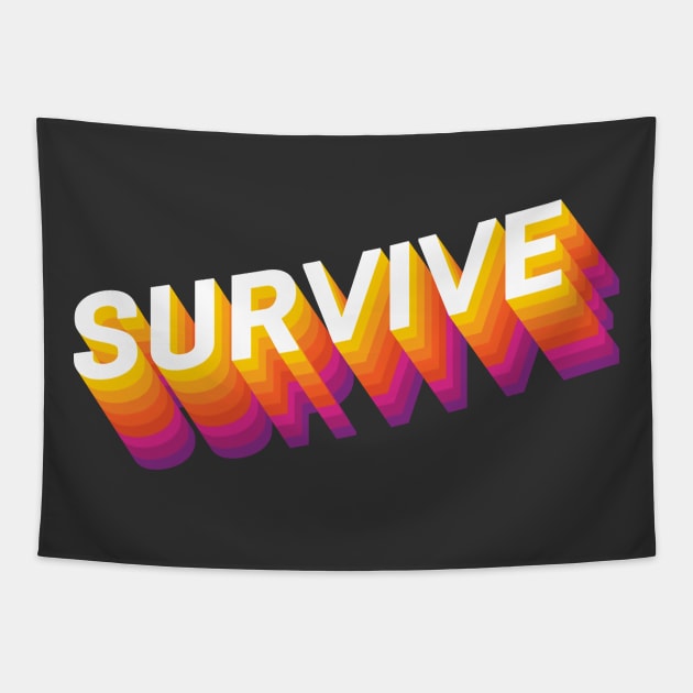 Survive Tapestry by VDUBYA