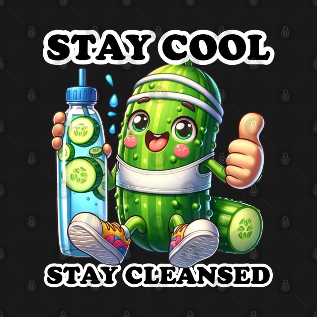Cucumber Hydration Hero - Stay Cool, Stay Cleansed Shirt by vk09design