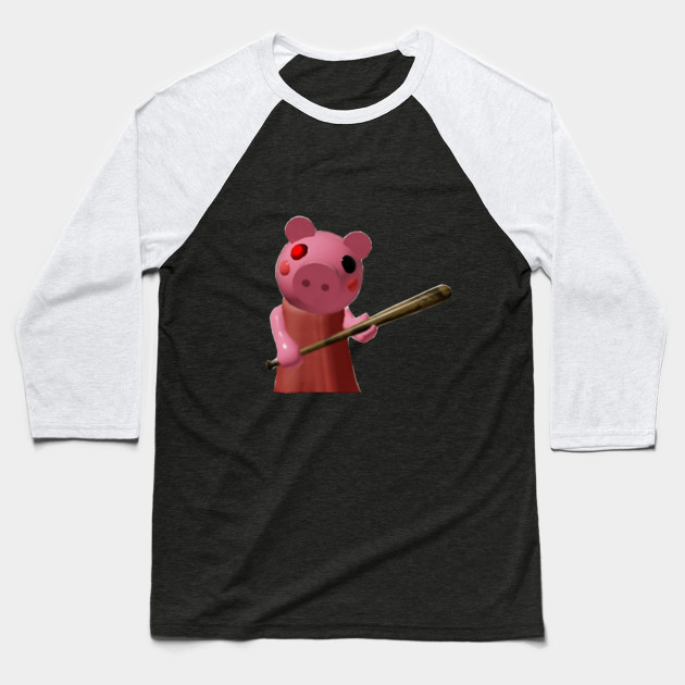 Roblox Piggy Design Roblox Meme Baseball T Shirt Teepublic - roblox ice cream sandwich shirt