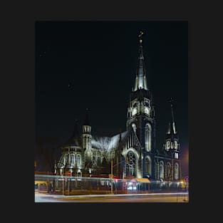 St. Elizabeth Church at Night T-Shirt