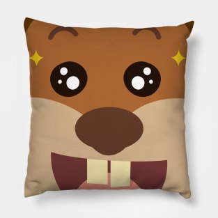 Gopher Front and Not a Cult Back Pillow